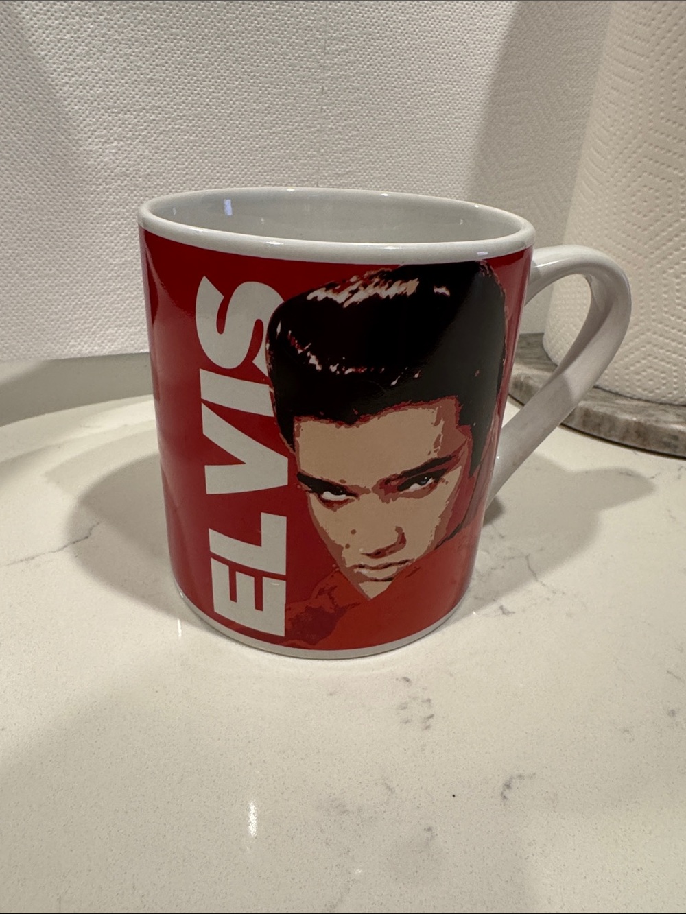 Red Elvis Ceramic Coffee Mug NWOT